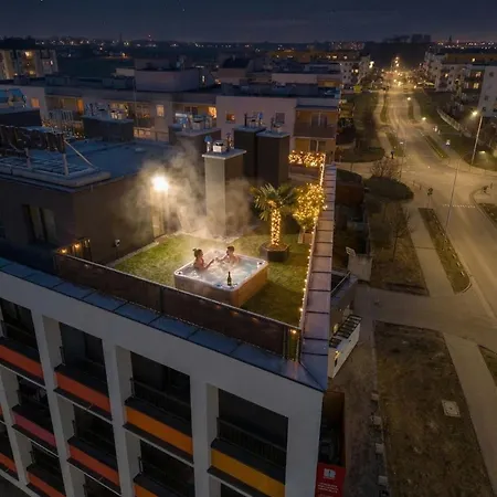 아파트 Luxury Sky Jagodno With Jacuzzi Parking & Terrace By Renters Prestige *