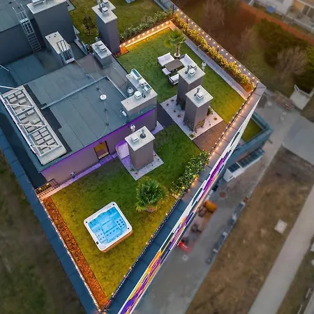 Luxury Sky Jagodno With Jacuzzi Parking & Terrace By Renters Prestige * 브로츠와프